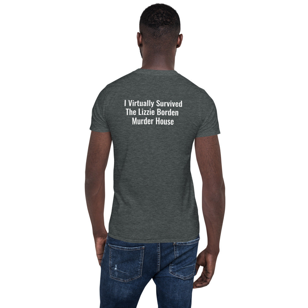 I Virtually Survived the Lizzie Borden... (on back) Dark Zone / Hatchett (on front)