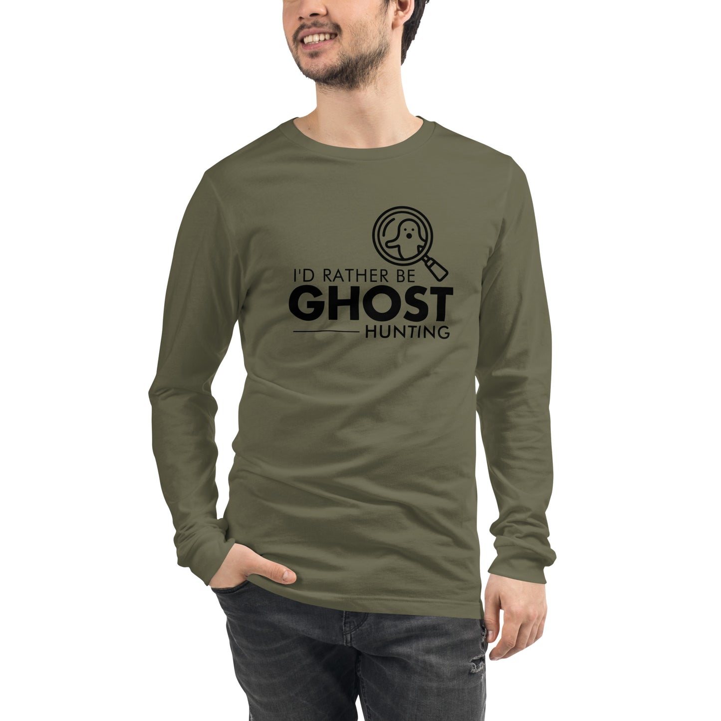 "I'd Rather Be Ghost Hunting" / Unisex Long Sleeve Tee