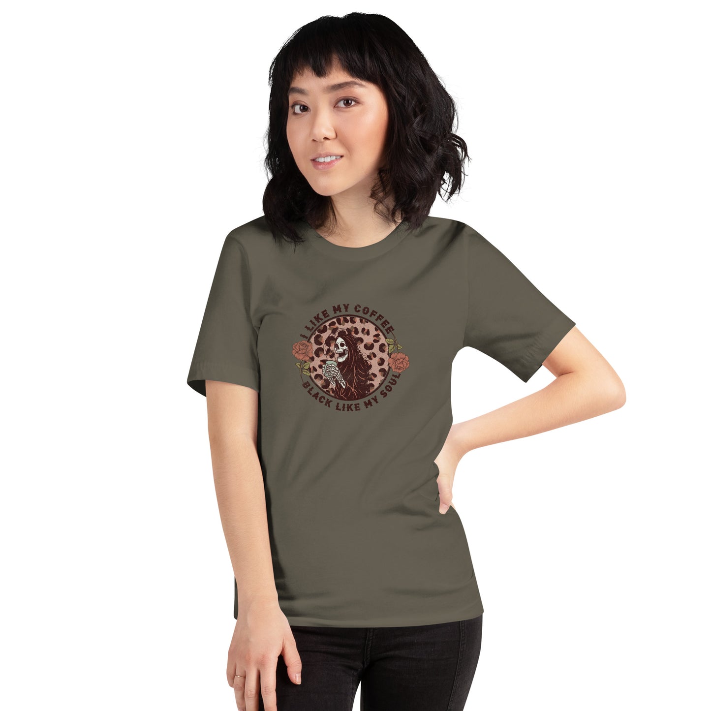 "I Like My Coffee Black Like My Soul" / Unisex t-shirt