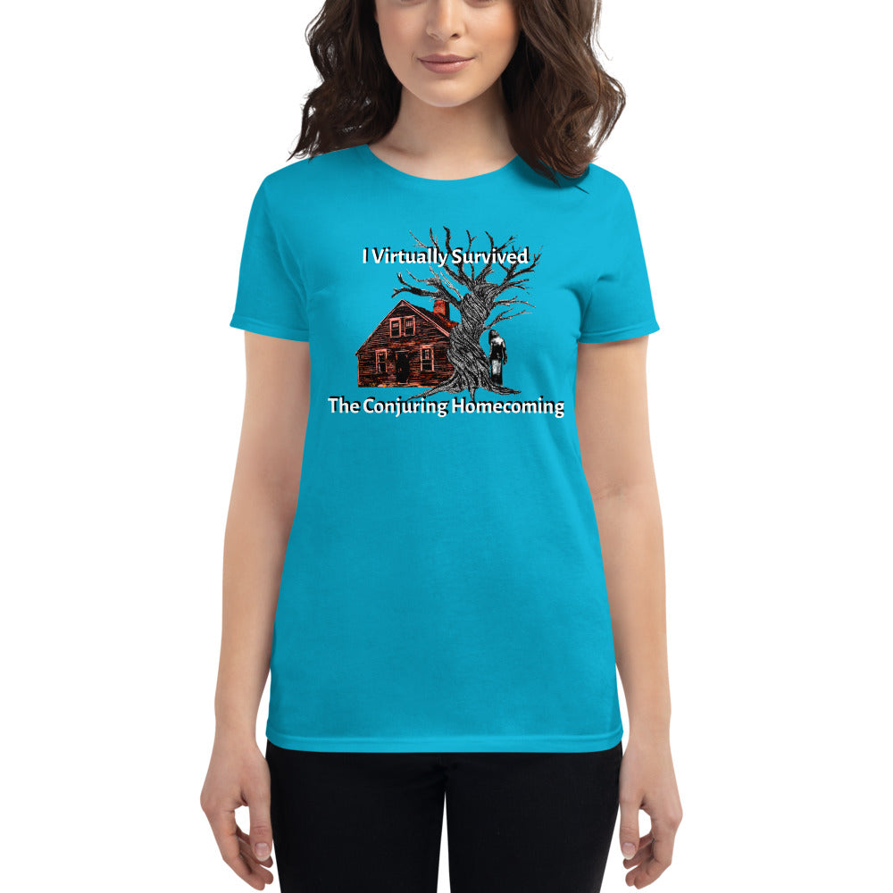 Women's I Virtually Survived the Conjuring Homecoming w DZ logo on back