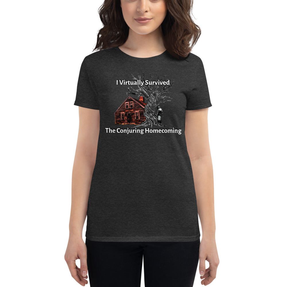 Women's I Virtually Survived the Conjuring Homecoming w DZ logo on back