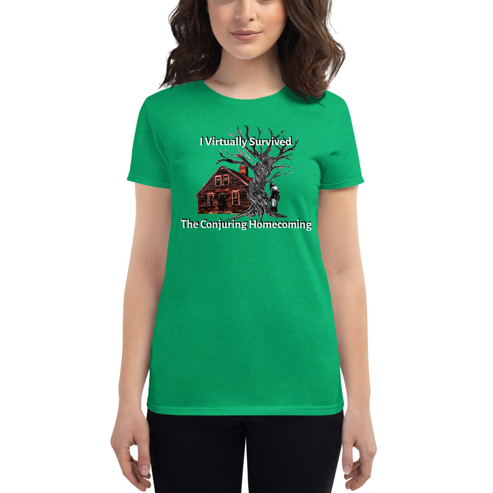 Women's I Virtually Survived the Conjuring Homecoming w DZ logo on back