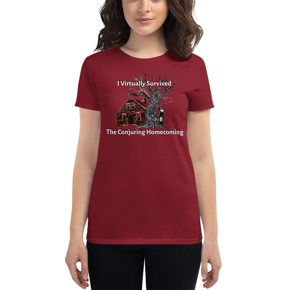 Women's I Virtually Survived the Conjuring Homecoming w DZ logo on back