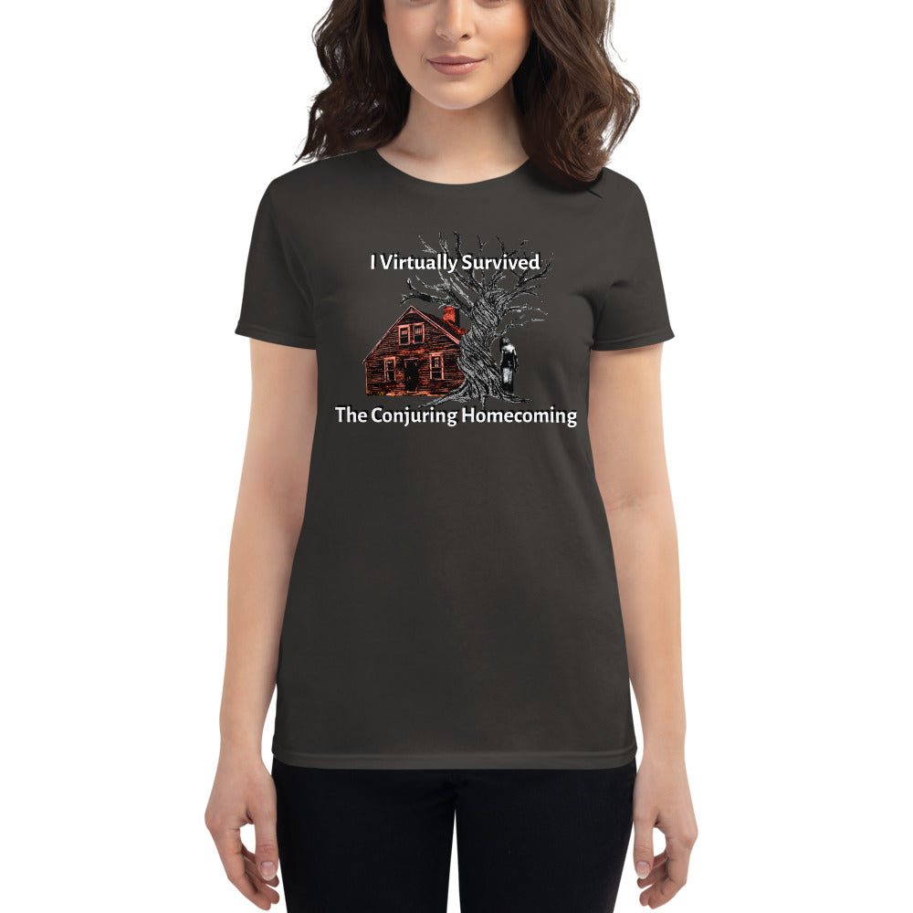 Women's I Virtually Survived the Conjuring Homecoming w DZ logo on back
