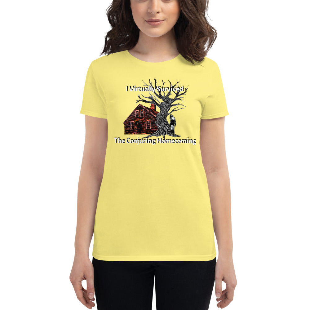 Women's I Virtually Survived the Conjuring Homecoming w DZ logo on back