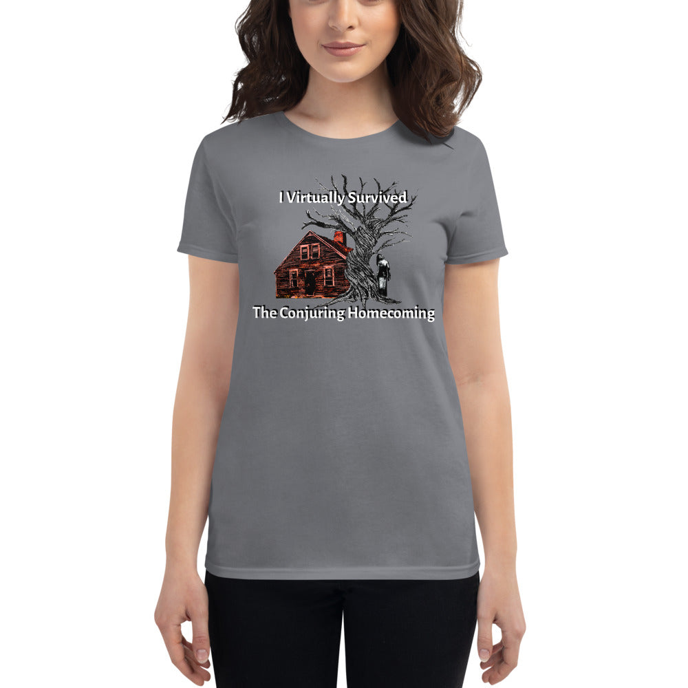 Women's I Virtually Survived the Conjuring Homecoming w DZ logo on back
