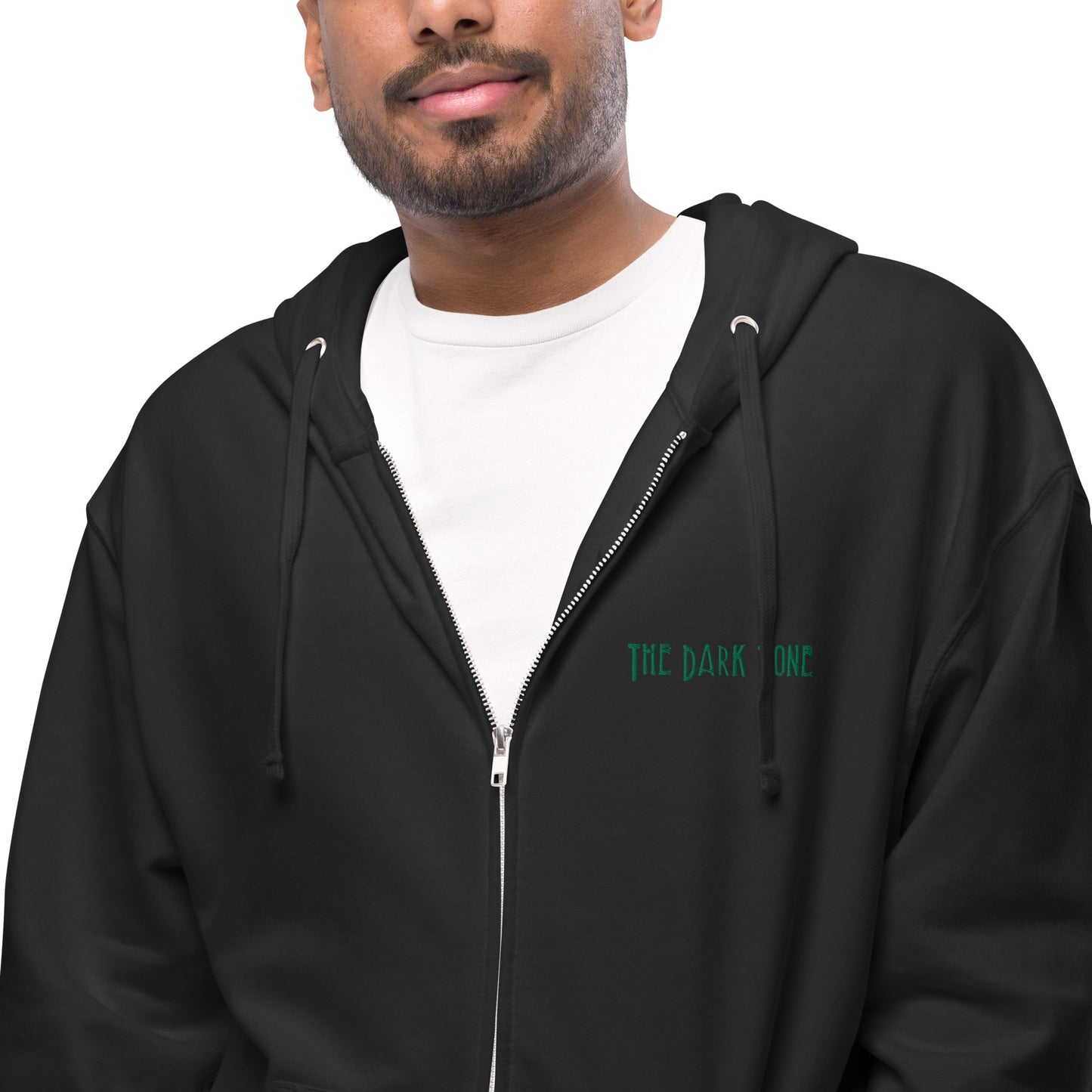 TDZ Chest Logo Unisex fleece zip up hoodie