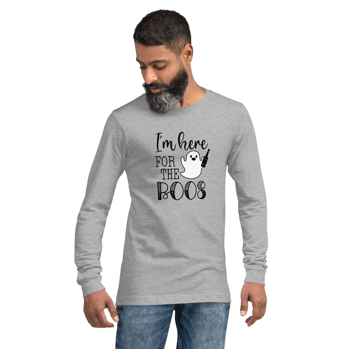 "I'm Here for the Boos" / Unisex Long Sleeve Tee