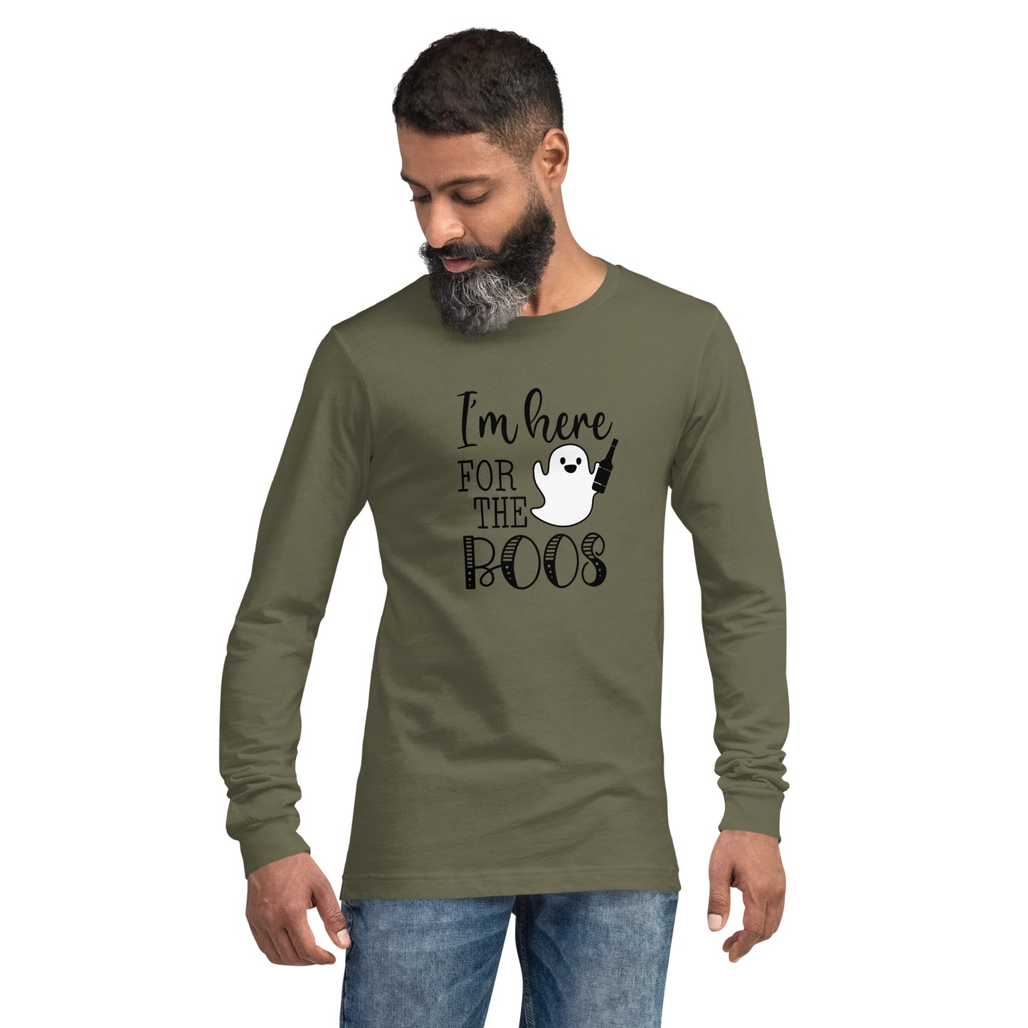 "I'm Here for the Boos" / Unisex Long Sleeve Tee