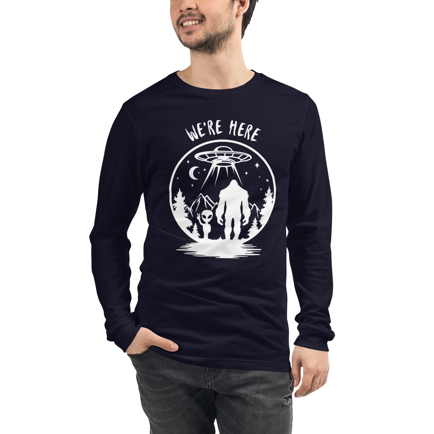 We're Here Unisex Long Sleeve Tee