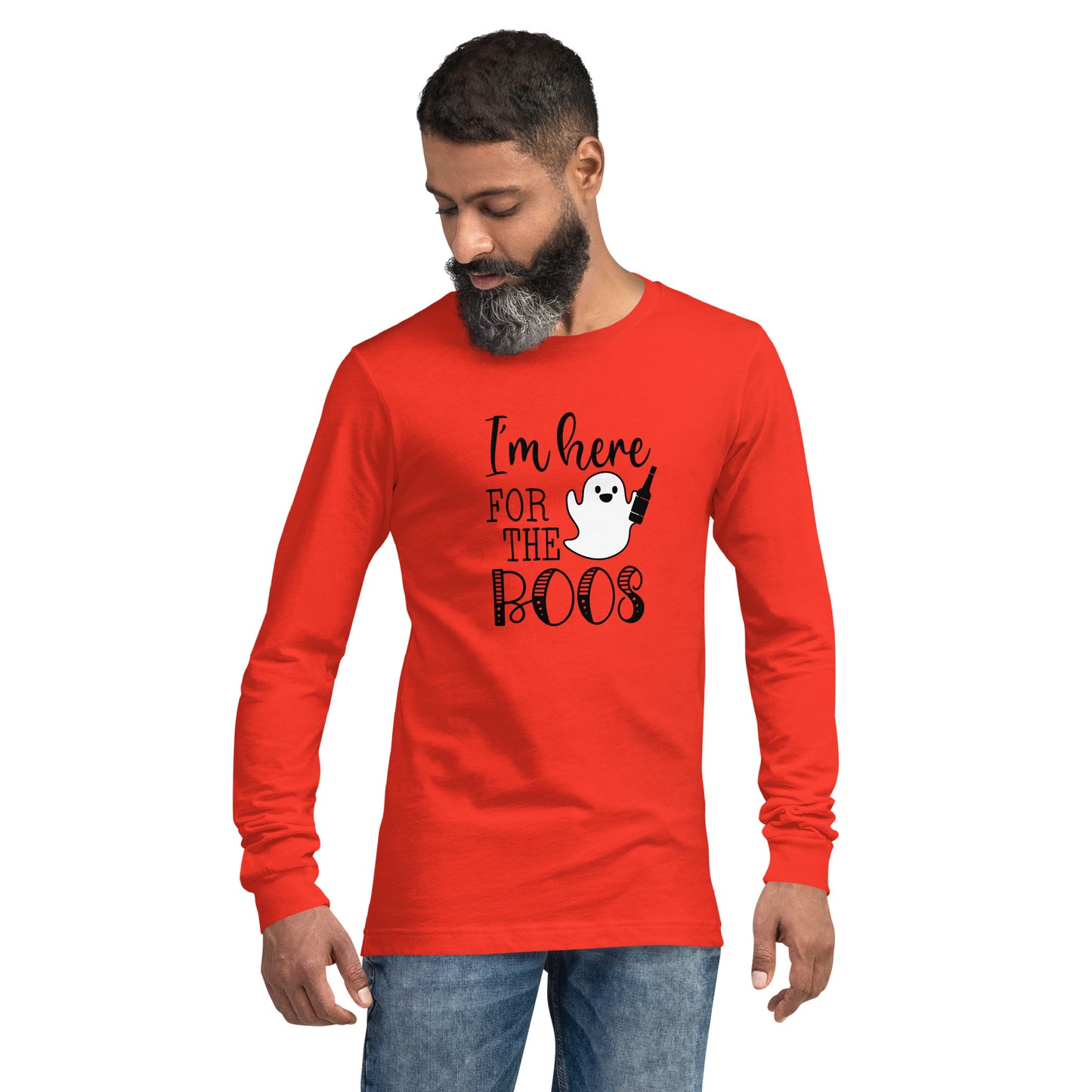 "I'm Here for the Boos" / Unisex Long Sleeve Tee