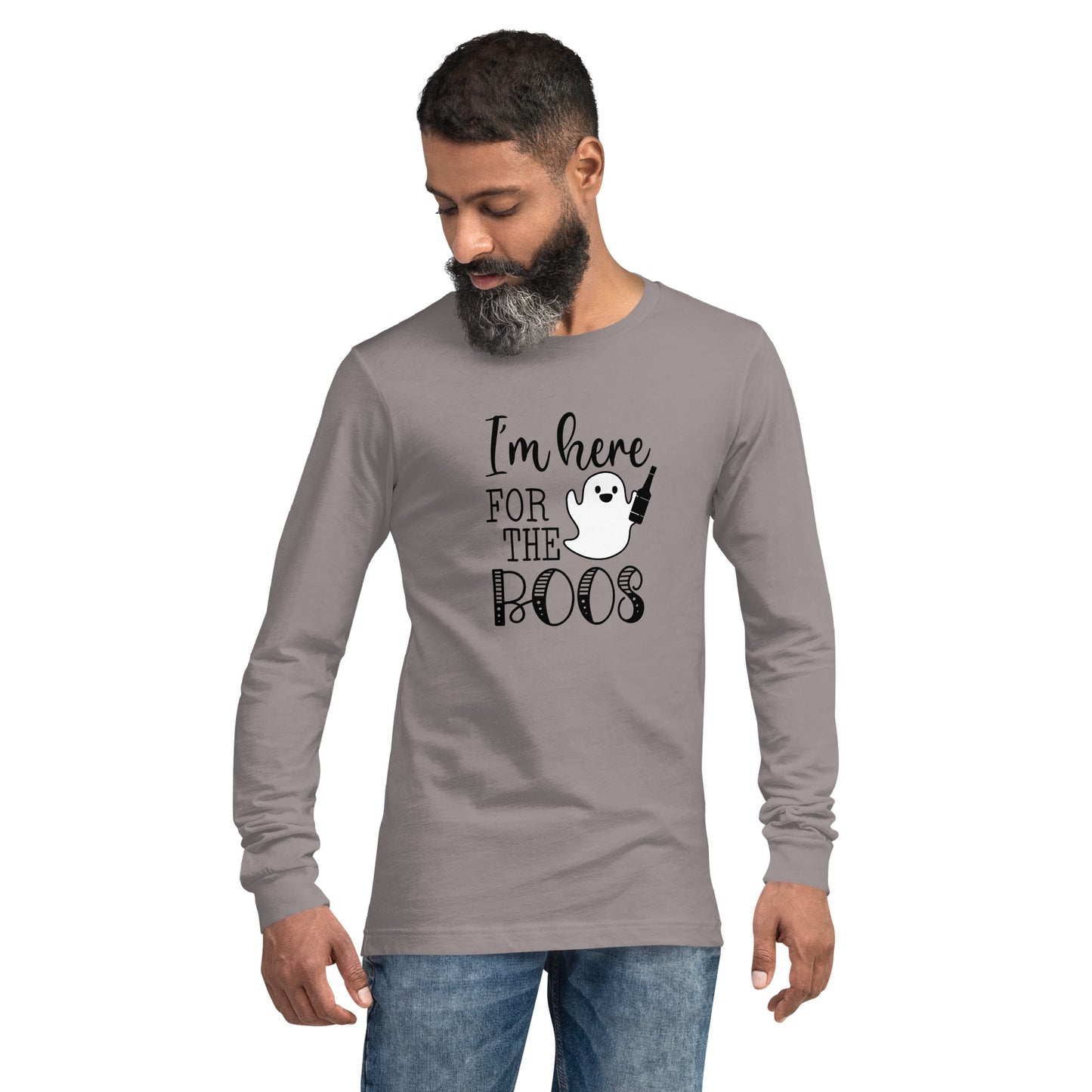 "I'm Here for the Boos" / Unisex Long Sleeve Tee