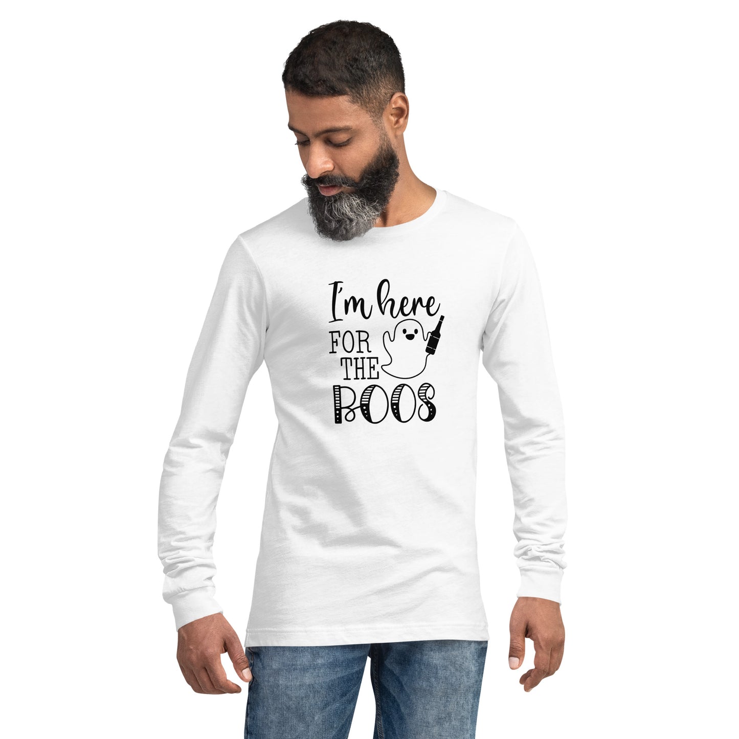 "I'm Here for the Boos" / Unisex Long Sleeve Tee