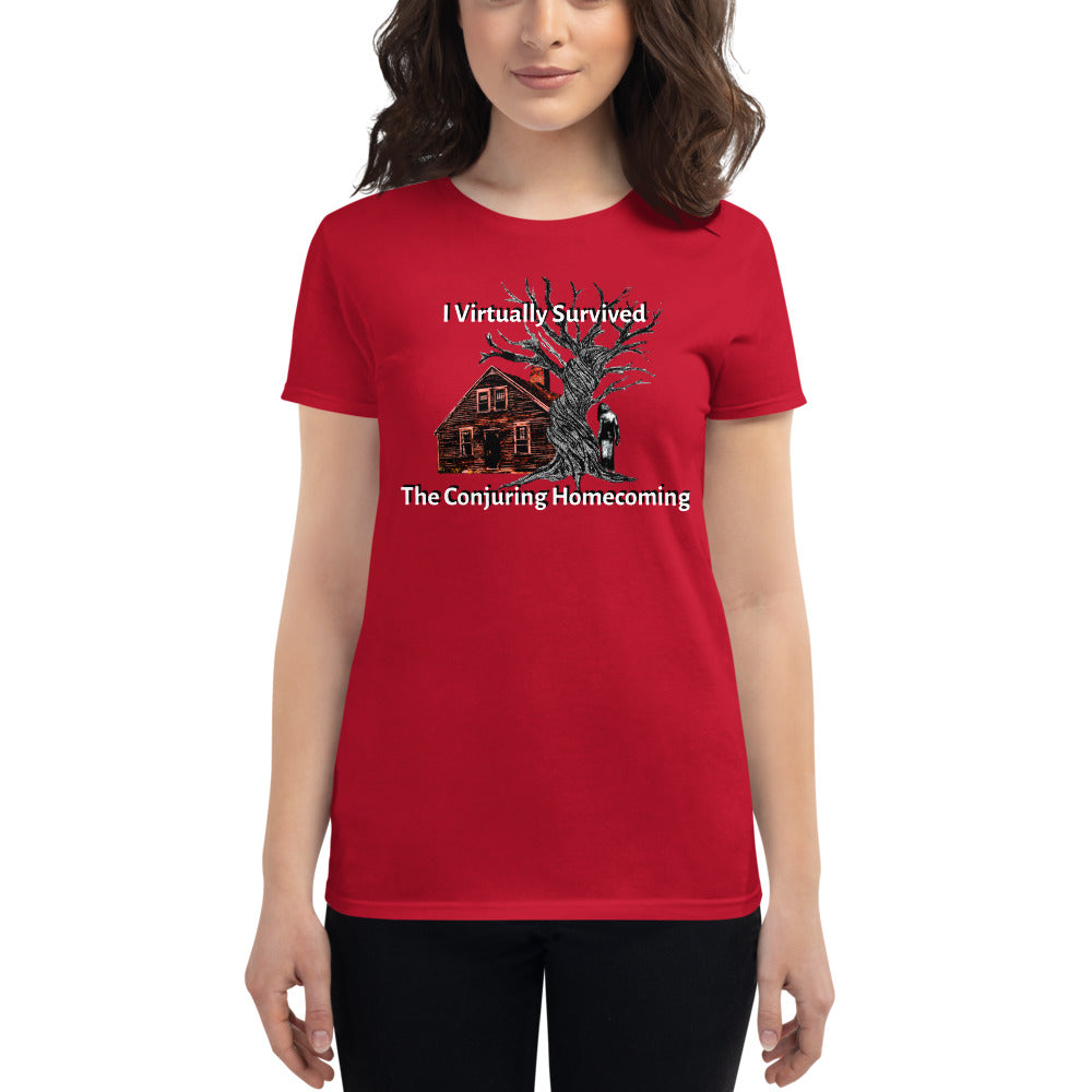 Women's I Virtually Survived the Conjuring Homecoming w DZ logo on back